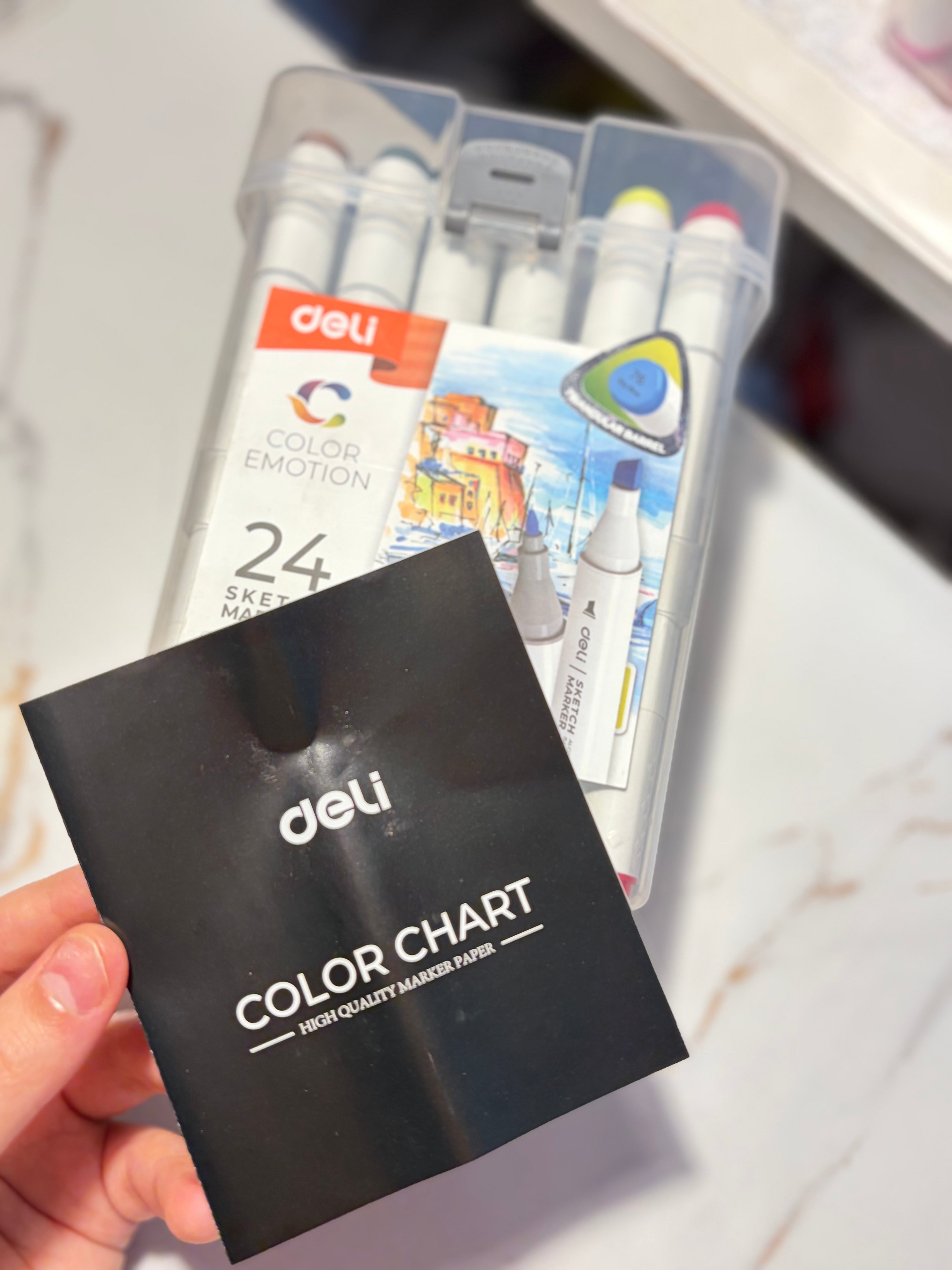 Deli 24 sketch markers