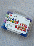 Twin acrylic marker 12- الوان اكريليك ٢ سن - سن ريشة و سن مدبب