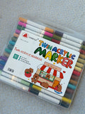 Twin acrylic marker 60- الوان اكريليك ٢ سن - سن ريشة و سن مدبب