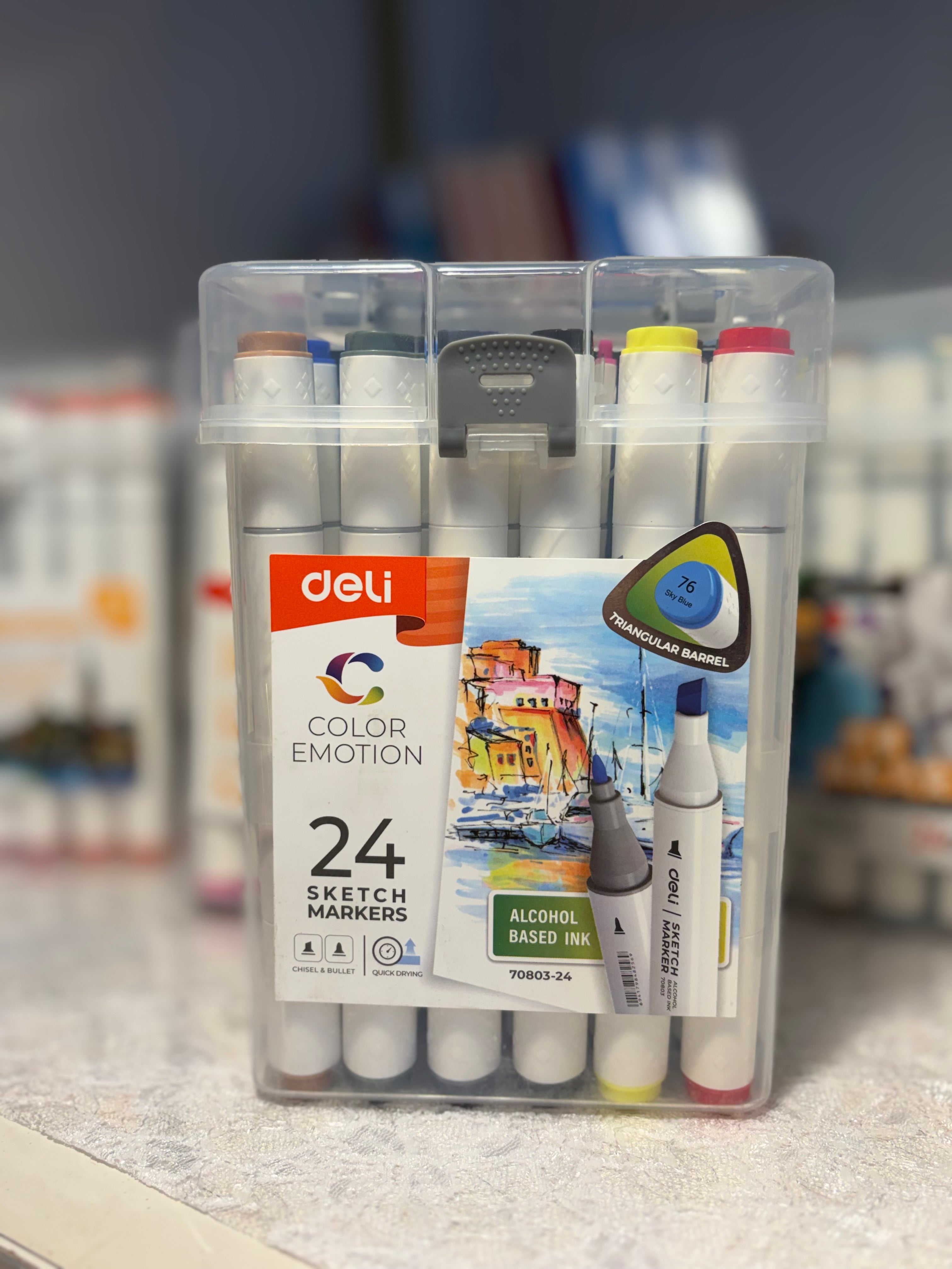 Deli 24 sketch markers