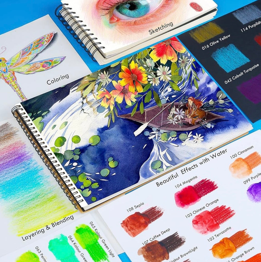 KALOUR Professional Watercolor Pencils - Set of 120 Colors