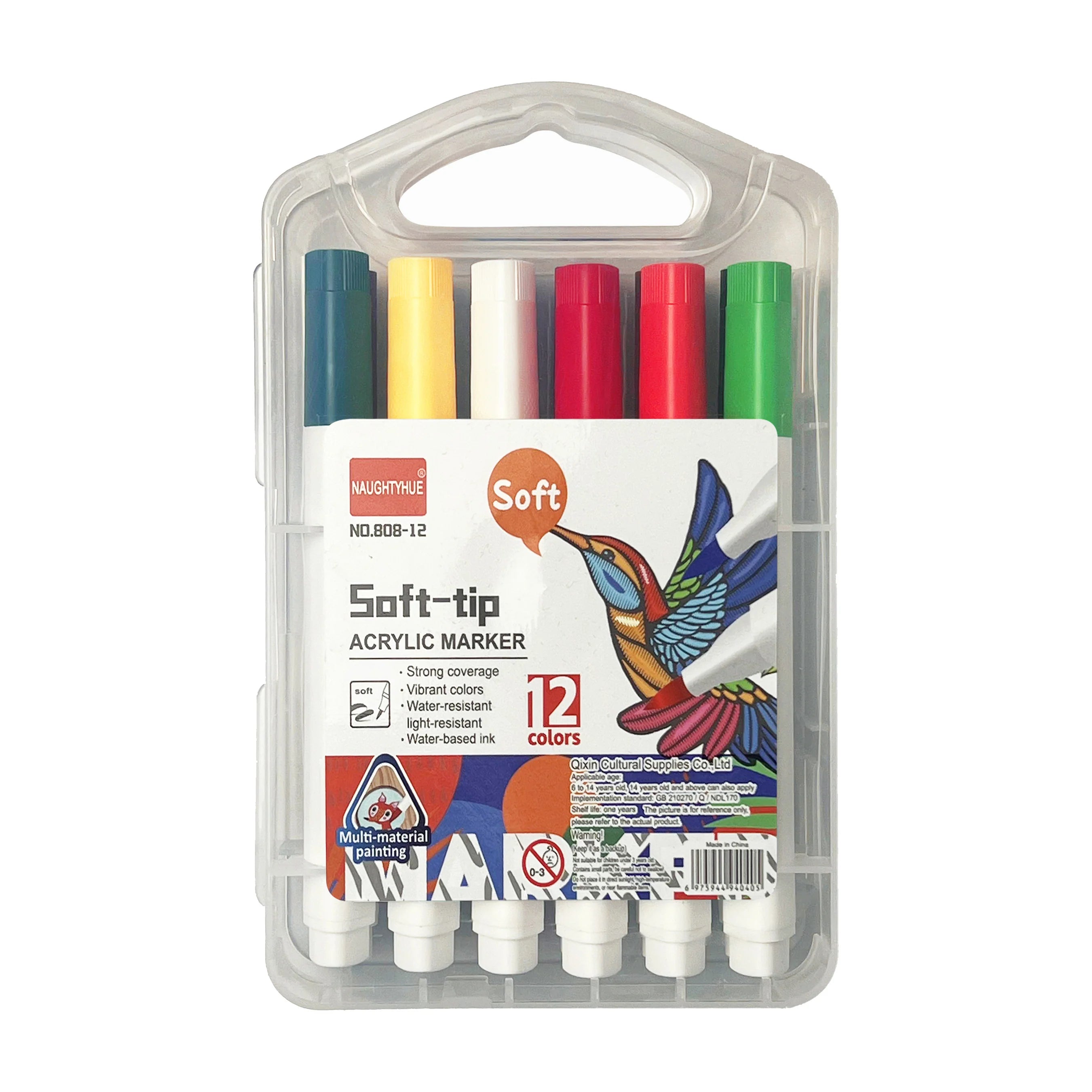 Soft tip Acrylic marker 12