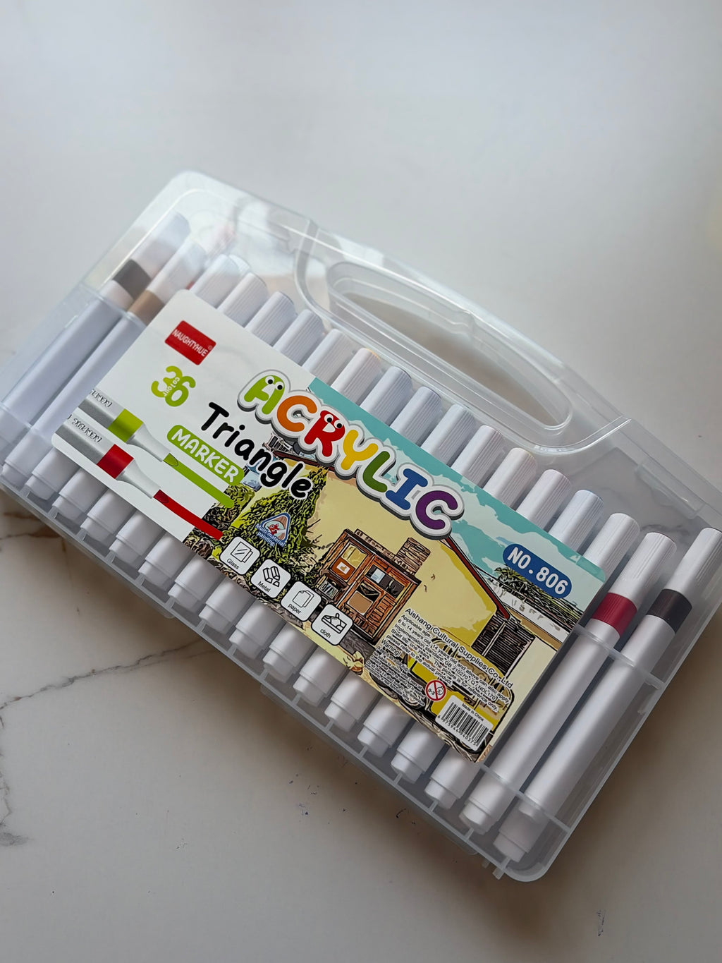 36 Acrylic pen Triangle