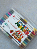 Twin acrylic marker 48- الوان اكريليك ٢ سن - سن ريشة و سن مدبب