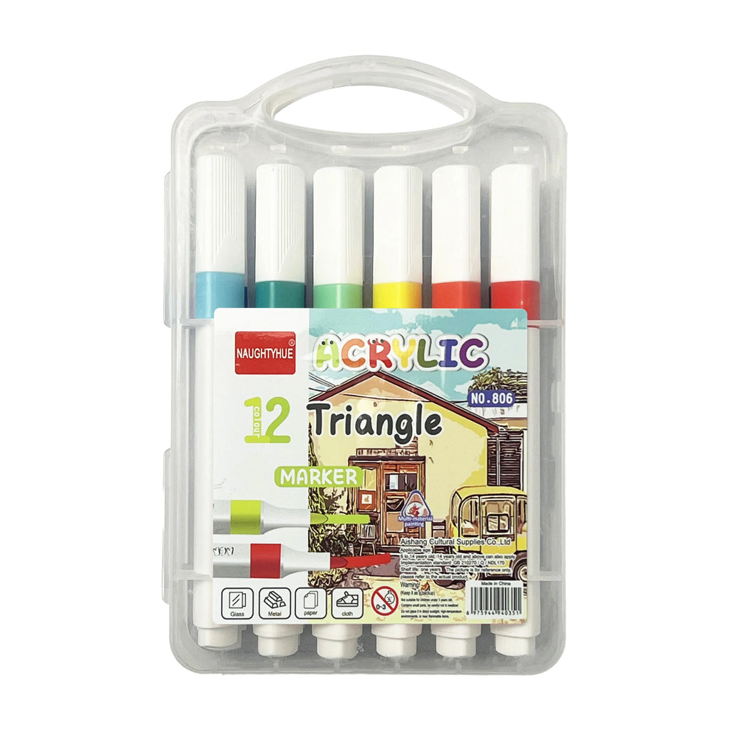 12 Acrylic pen Triangle