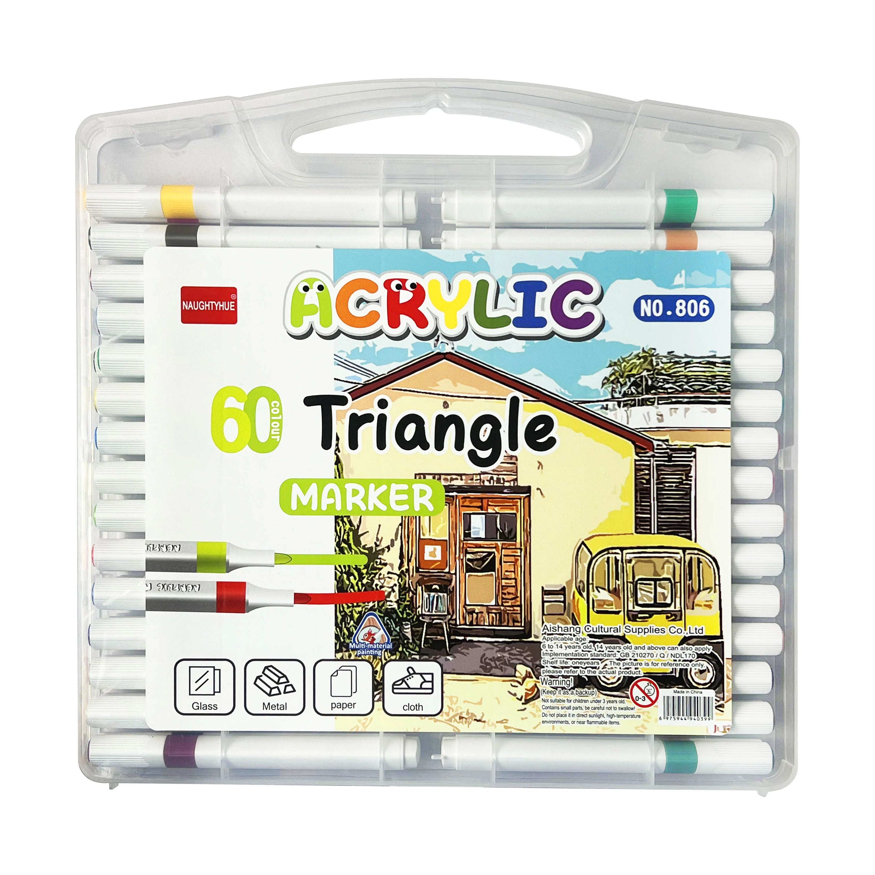 60 Acrylic pen Triangle