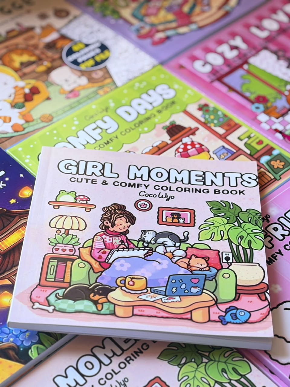 Girl Moments Coloring Book