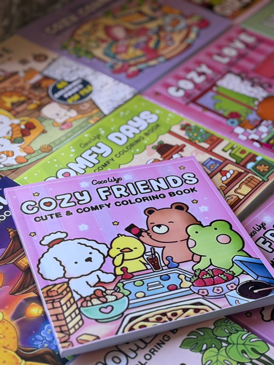 Cozy Friends Coloring Book