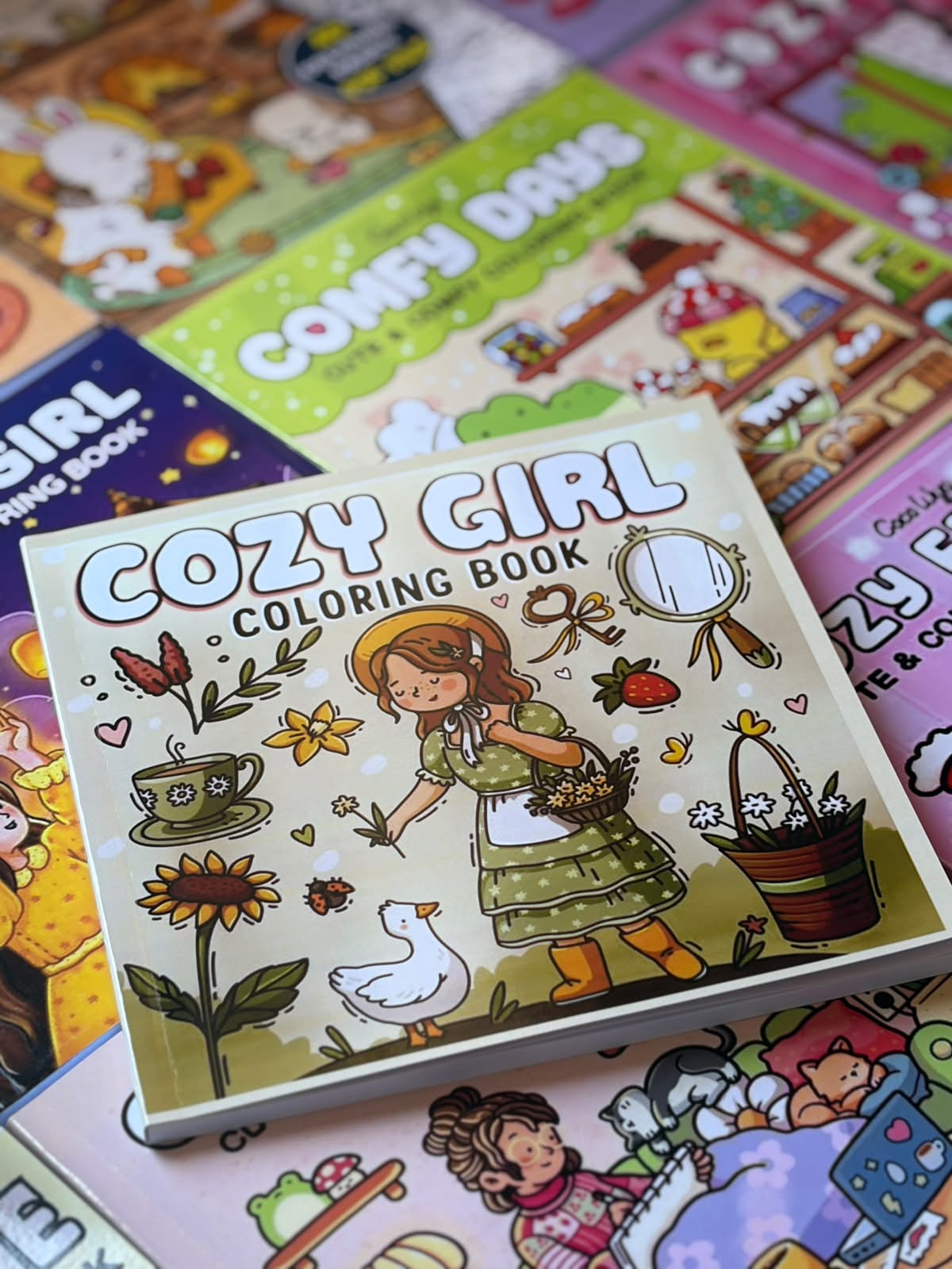 Cozy Girl Coloring Book