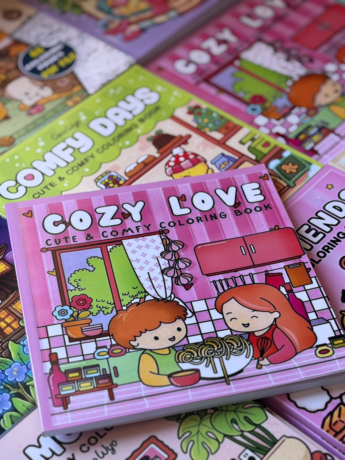 Cozy Love Coloring Book