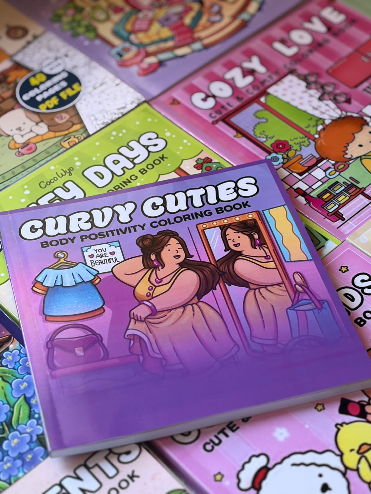 Curvy Cuties Coloring Book