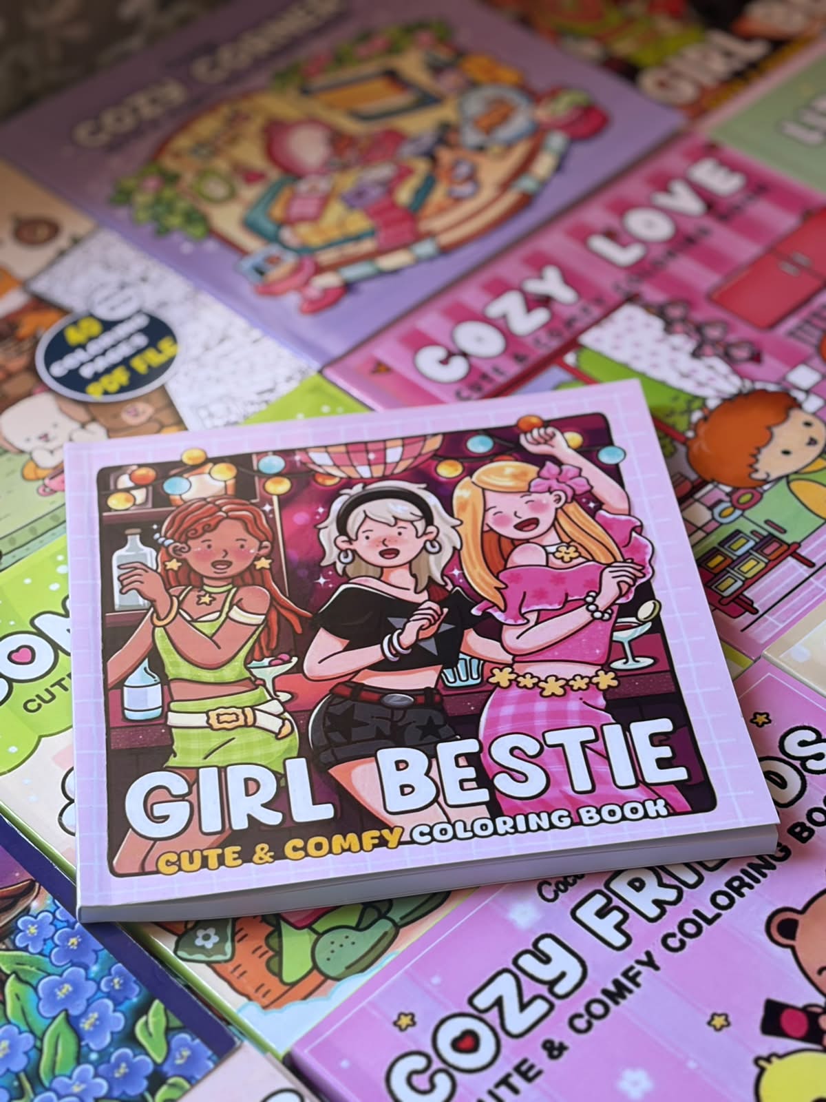 Girl Bestie Coloring Book